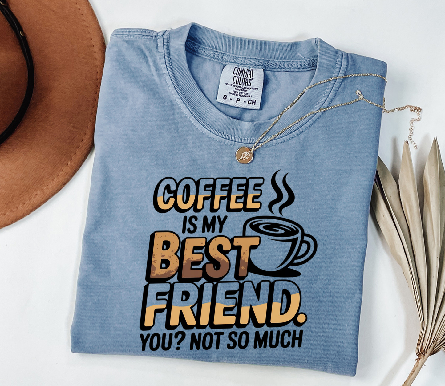 Coffee is my Best Friend Graphic Tee, Funny Humor Tee, Coffee Lovers Shirt, Gift for Her, Gift for Him, Comfort Colors®