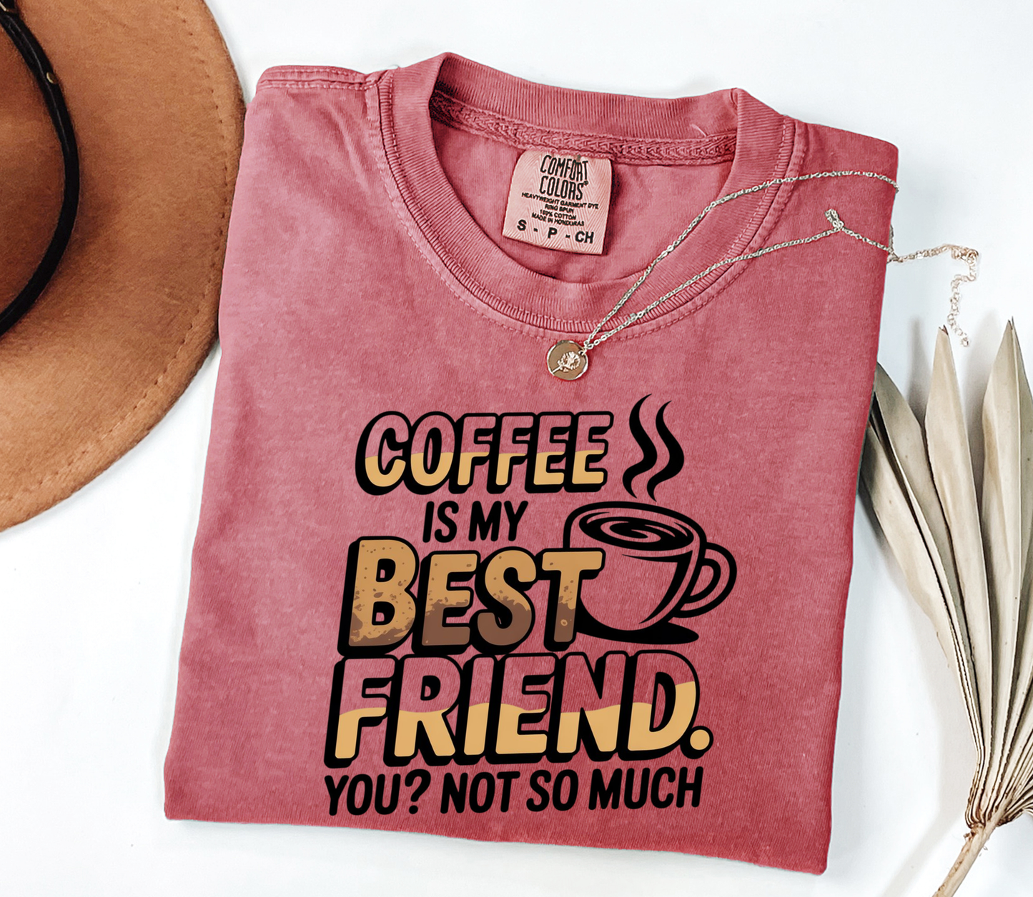 Coffee is my Best Friend Graphic Tee, Funny Humor Tee, Coffee Lovers Shirt, Gift for Her, Gift for Him, Comfort Colors®