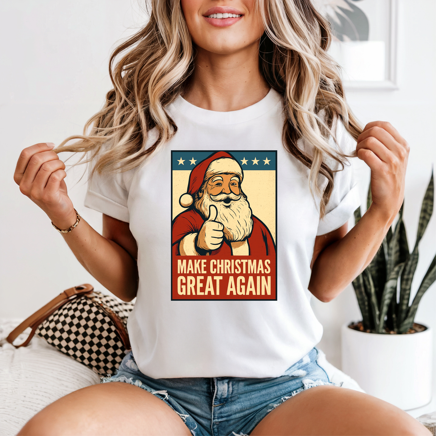 Make Christmas Great Again Tee, Funny Humor Tee, Statement Shirt, Gift for Her, Gift for Him, Comfort Colors®