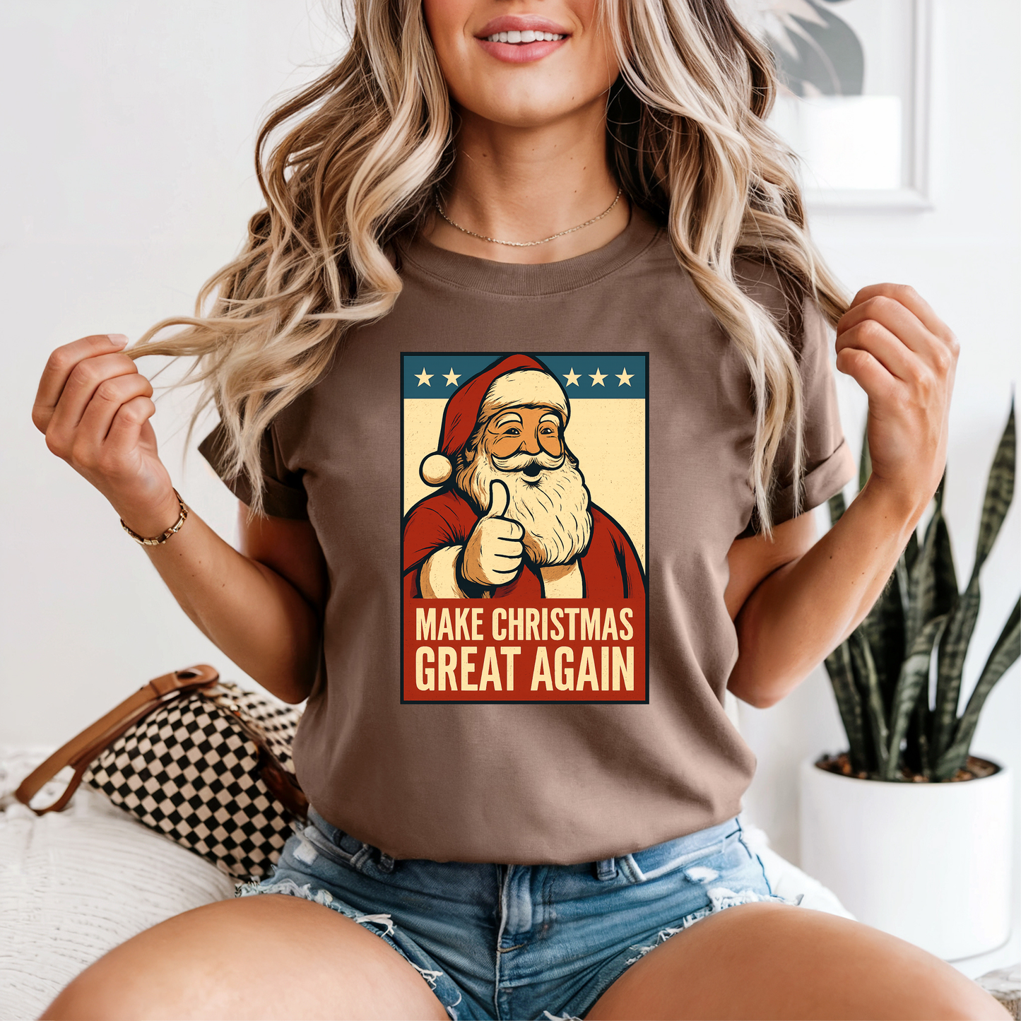 Make Christmas Great Again Tee, Funny Humor Tee, Statement Shirt, Gift for Her, Gift for Him, Comfort Colors®