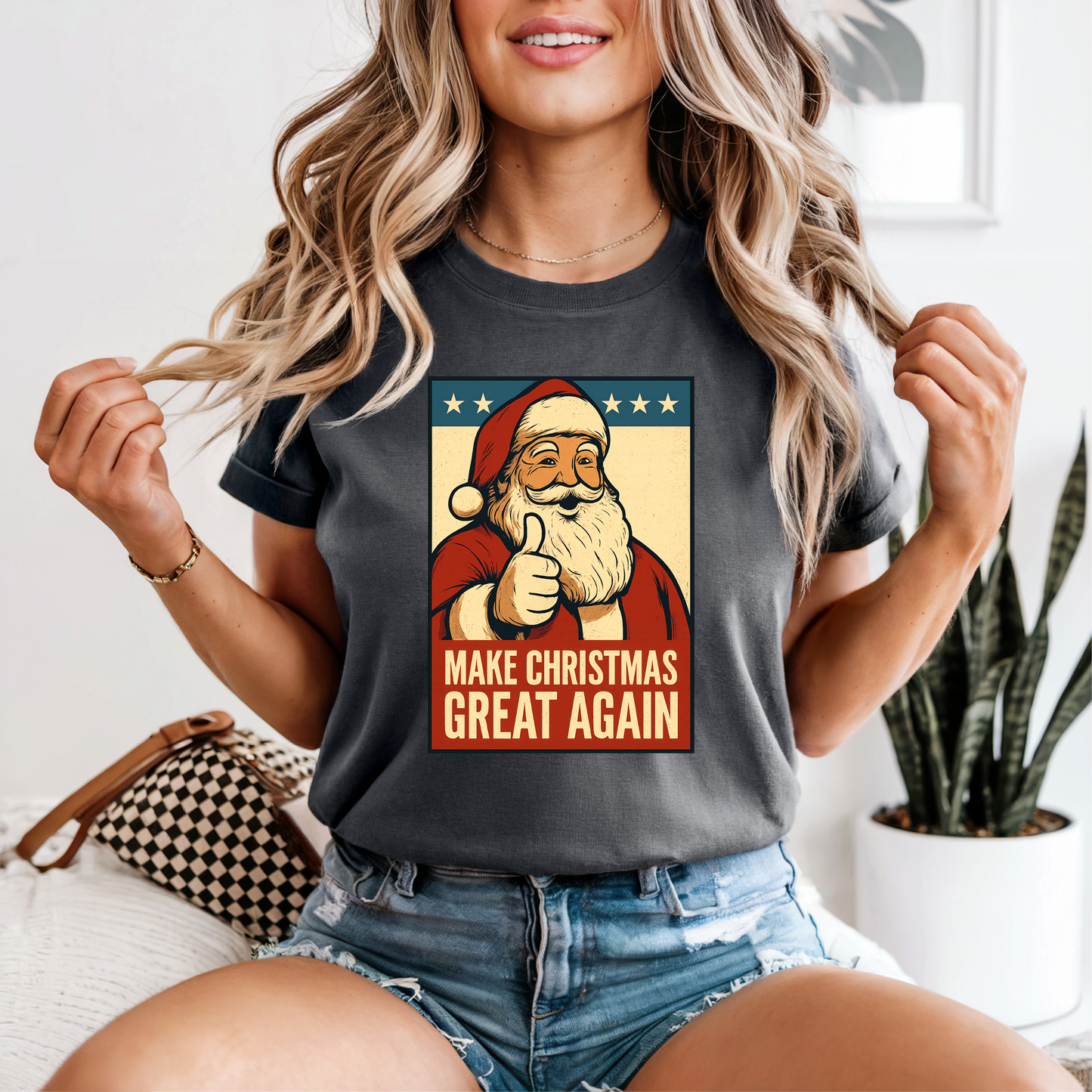 Make Christmas Great Again Tee, Funny Humor Tee, Statement Shirt, Gift for Her, Gift for Him, Comfort Colors®