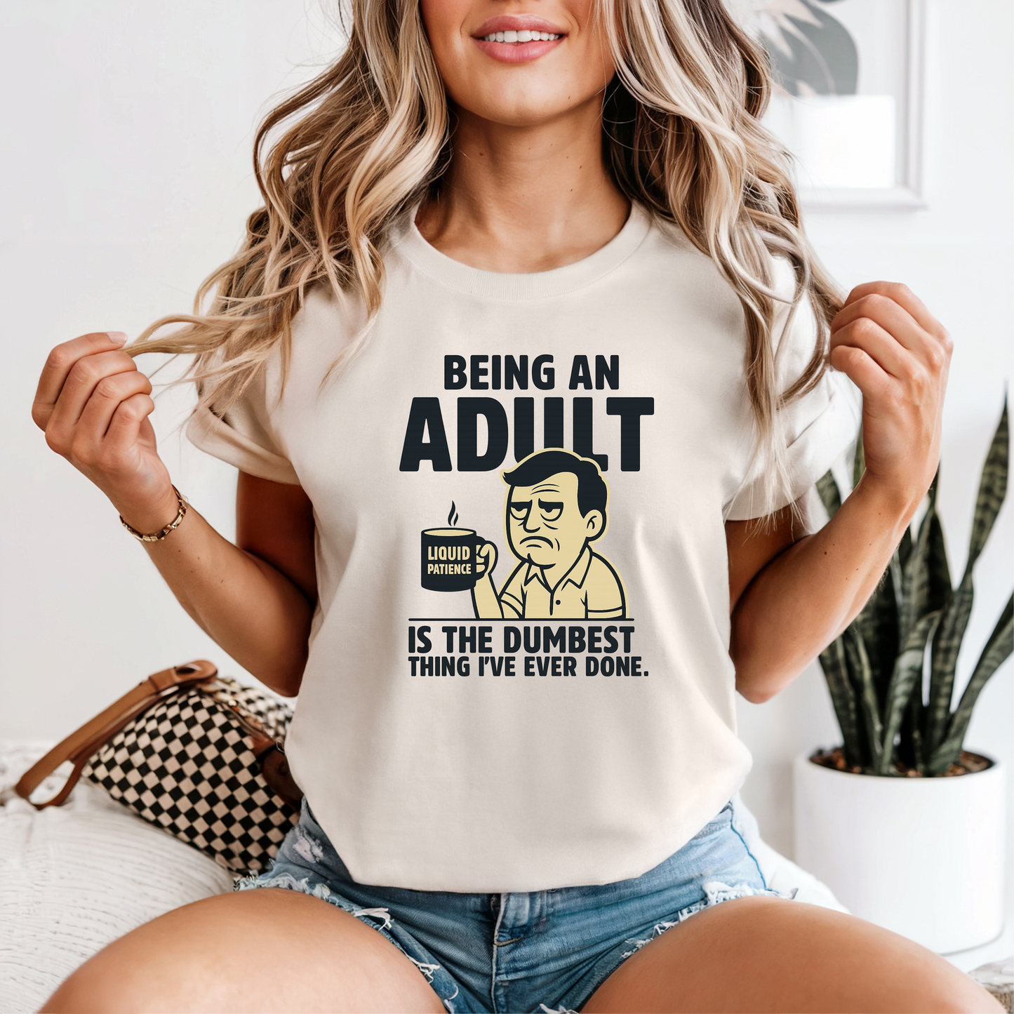 Funny Adulting Graphic Tee, Funny Humor Tee, Statement Shirt, Gift for Her, Gift for Him, Comfort Colors®