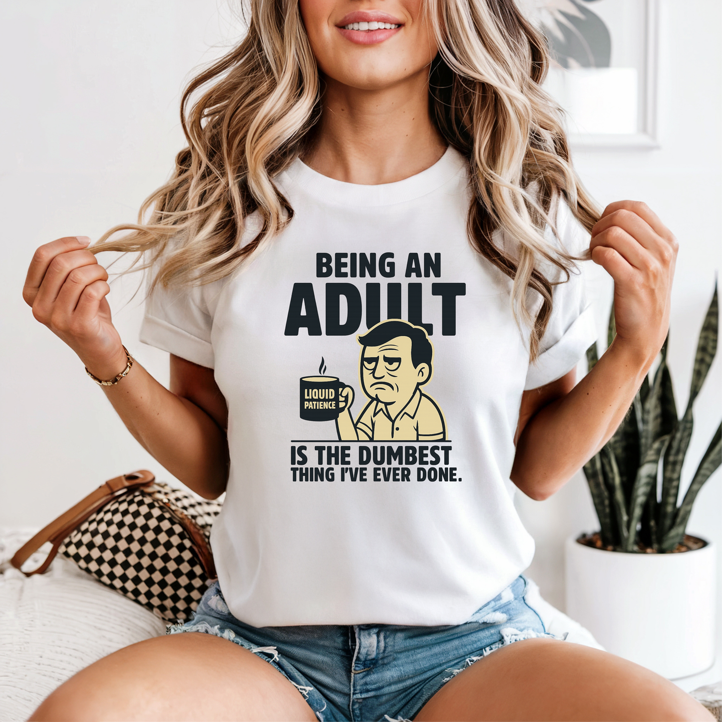 Funny Adulting Graphic Tee, Funny Humor Tee, Statement Shirt, Gift for Her, Gift for Him, Comfort Colors®