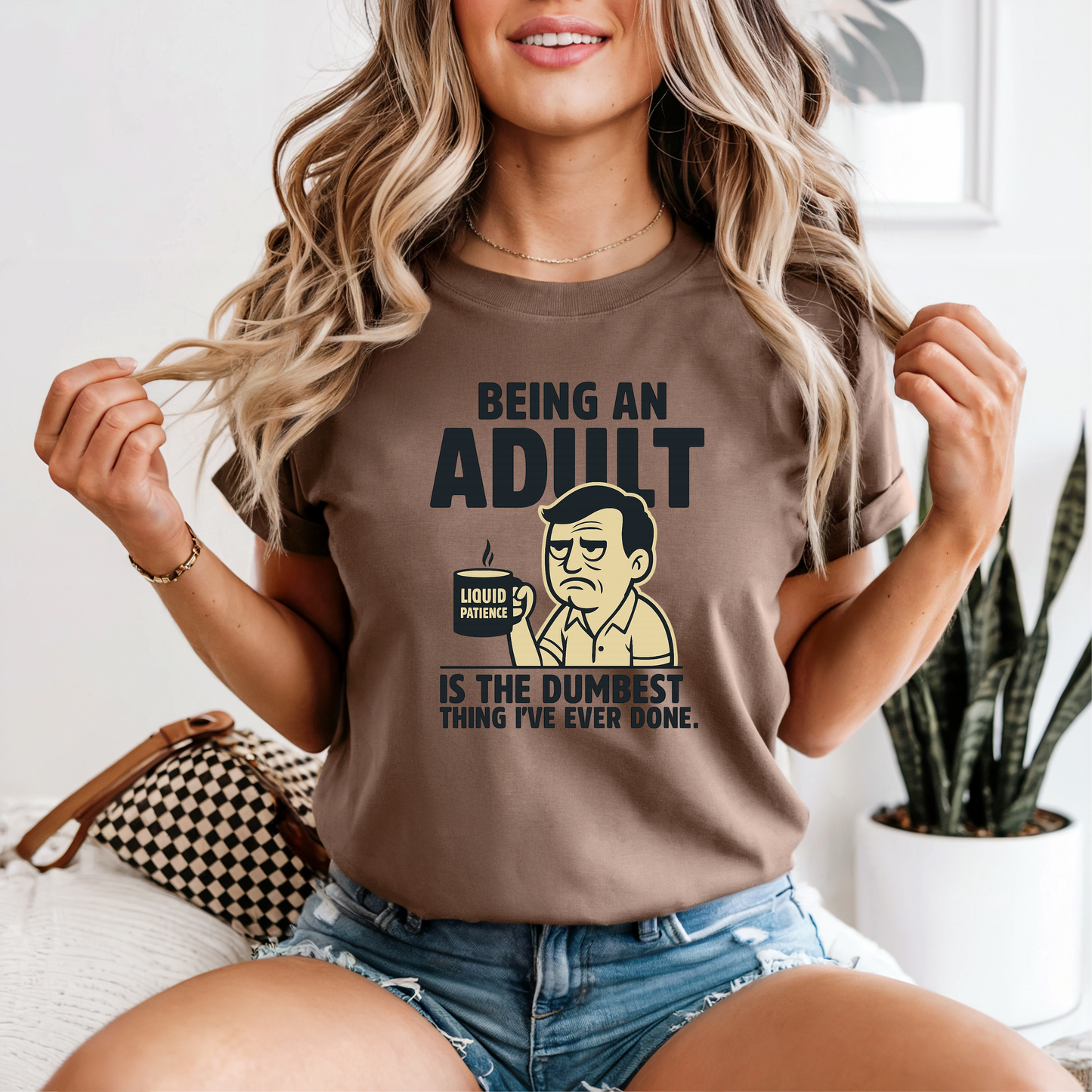 Funny Adulting Graphic Tee, Funny Humor Tee, Statement Shirt, Gift for Her, Gift for Him, Comfort Colors®