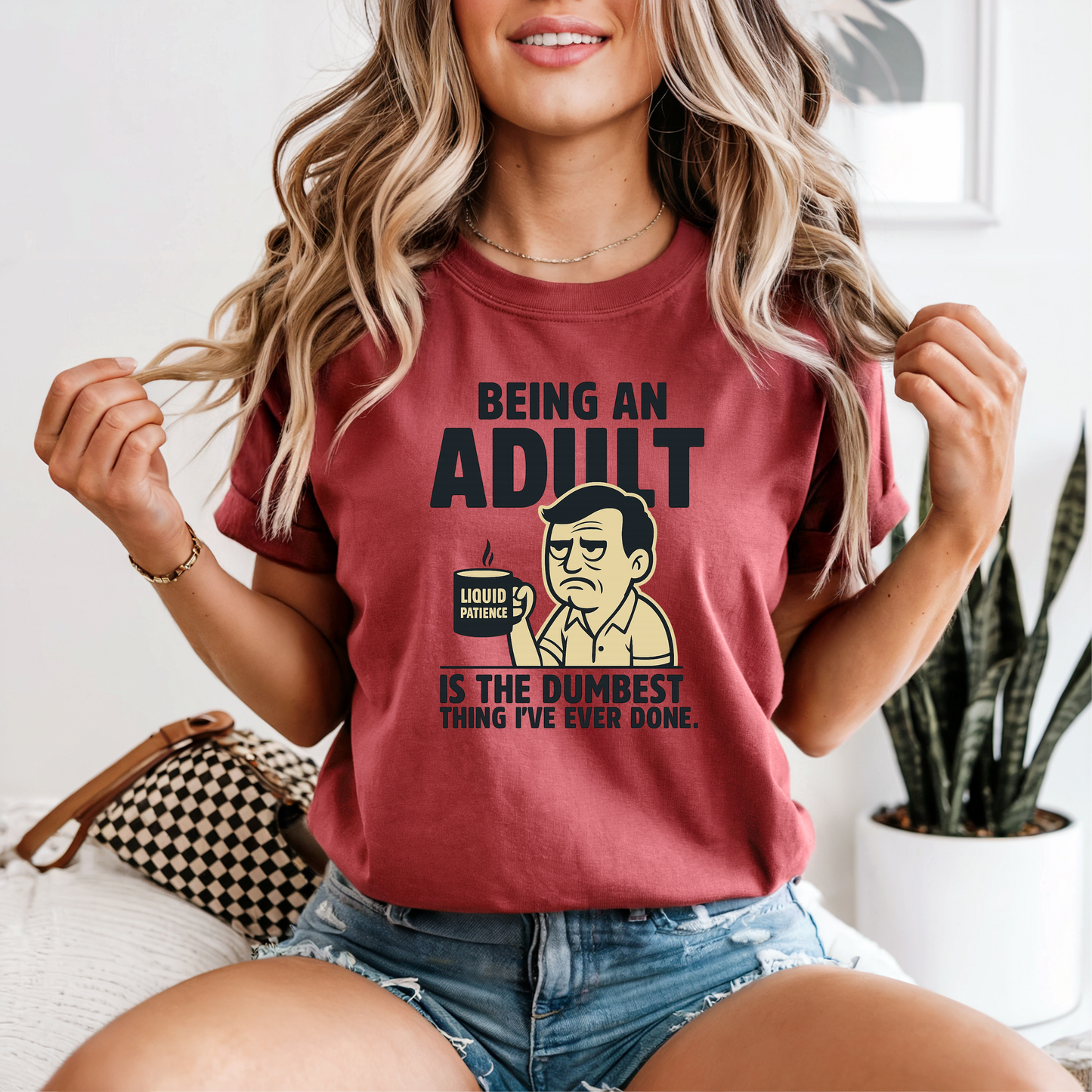 Funny Adulting Graphic Tee, Funny Humor Tee, Statement Shirt, Gift for Her, Gift for Him, Comfort Colors®