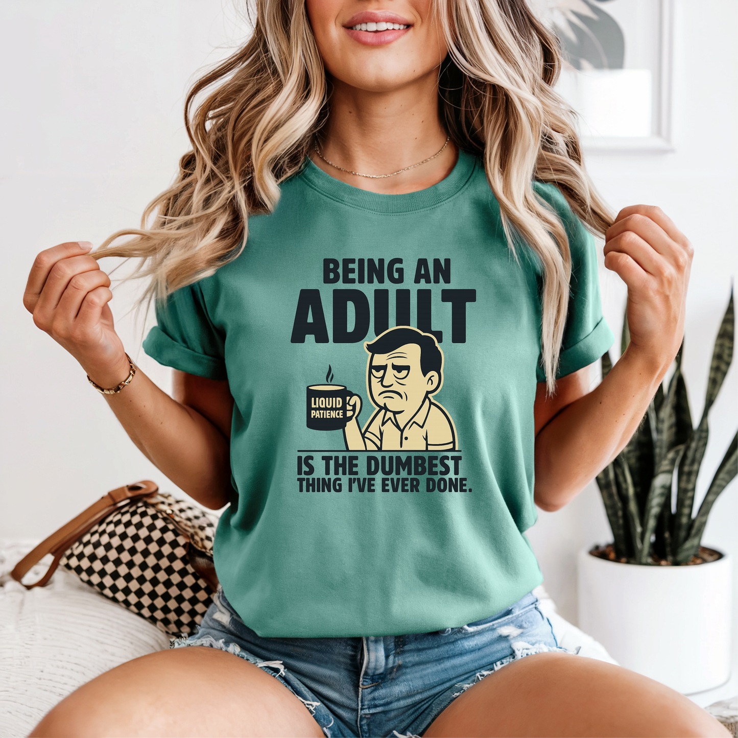 Funny Adulting Graphic Tee, Funny Humor Tee, Statement Shirt, Gift for Her, Gift for Him, Comfort Colors®
