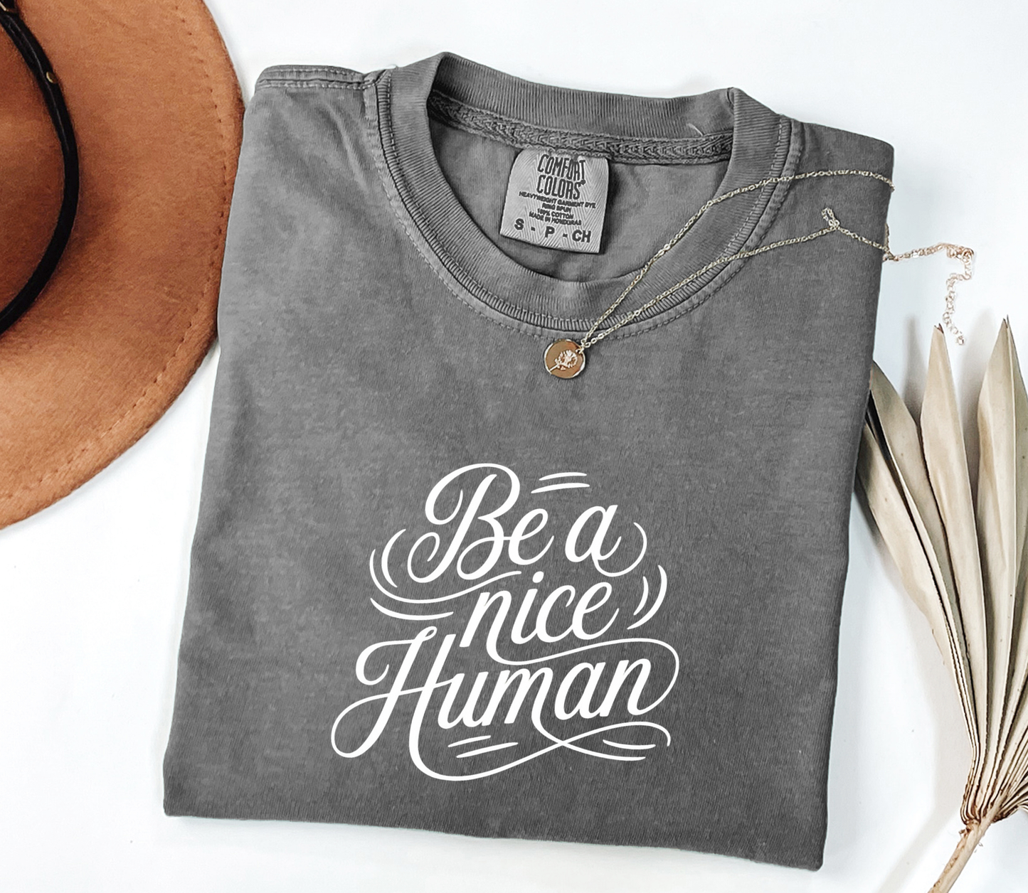 Be a nice Human Graphic Tee, Funny Humor Tee, Statement Shirt, Gift for Her, Gift for Him, Comfort Colors®