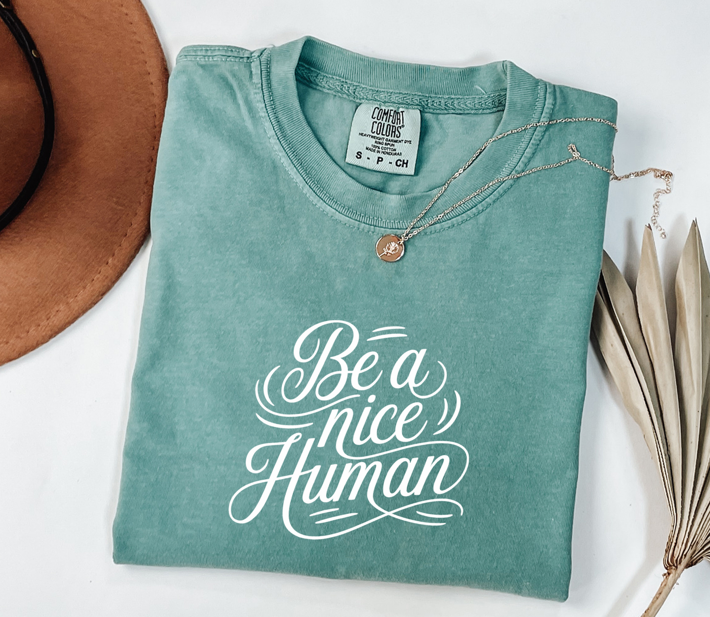 Be a nice Human Graphic Tee, Funny Humor Tee, Statement Shirt, Gift for Her, Gift for Him, Comfort Colors®